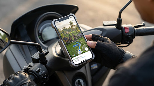 Best Phone Mounts & Offline GPS Apps for Scooter Riding in Bali