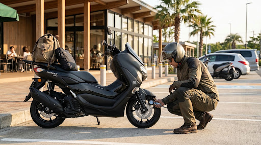 How to Inspect Scooter Tire Pressure & Brakes Before Riding Off