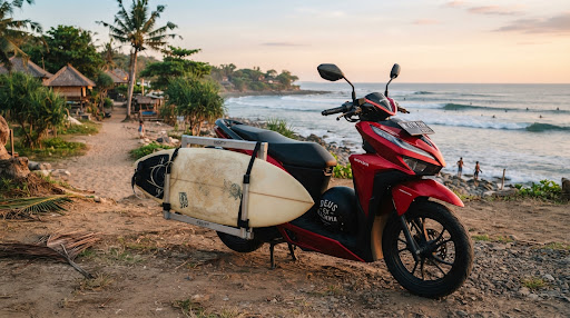 How to Safely Rent a Scooter with a Surfboard Rack in Bali