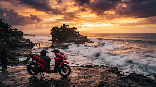 Tanah Lot Sunset Scooter Ride: Coastal Backroads from Seminyak