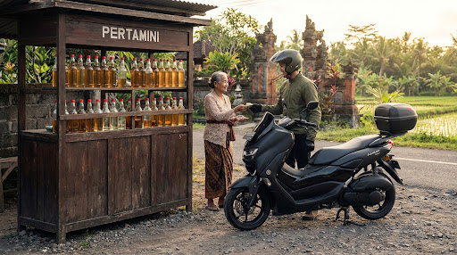 Where & How to Buy Gas in Bali: Pertalite, Pertamax & Roadside Glass Bottles